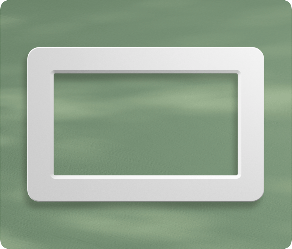 Swappable frame, colour series: White